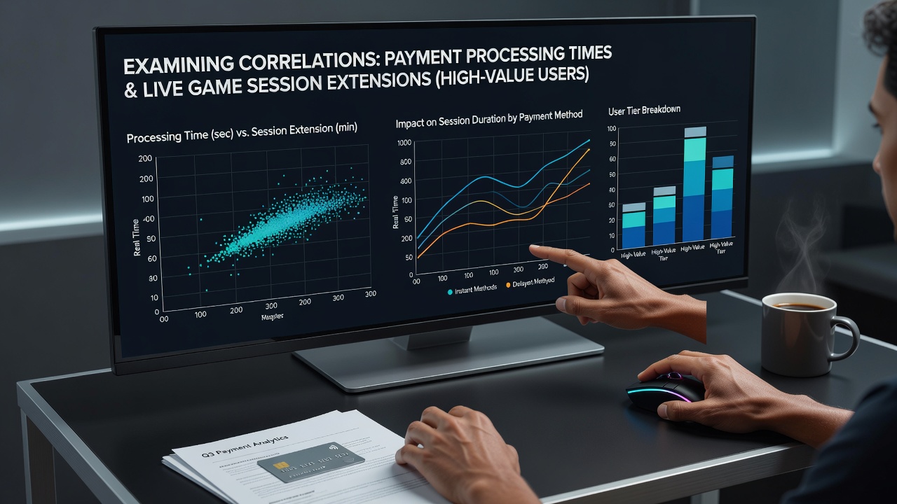 Grafik mit Daten zu Transaktionslatenzen und Spielverhalten in mobilen Casinos
