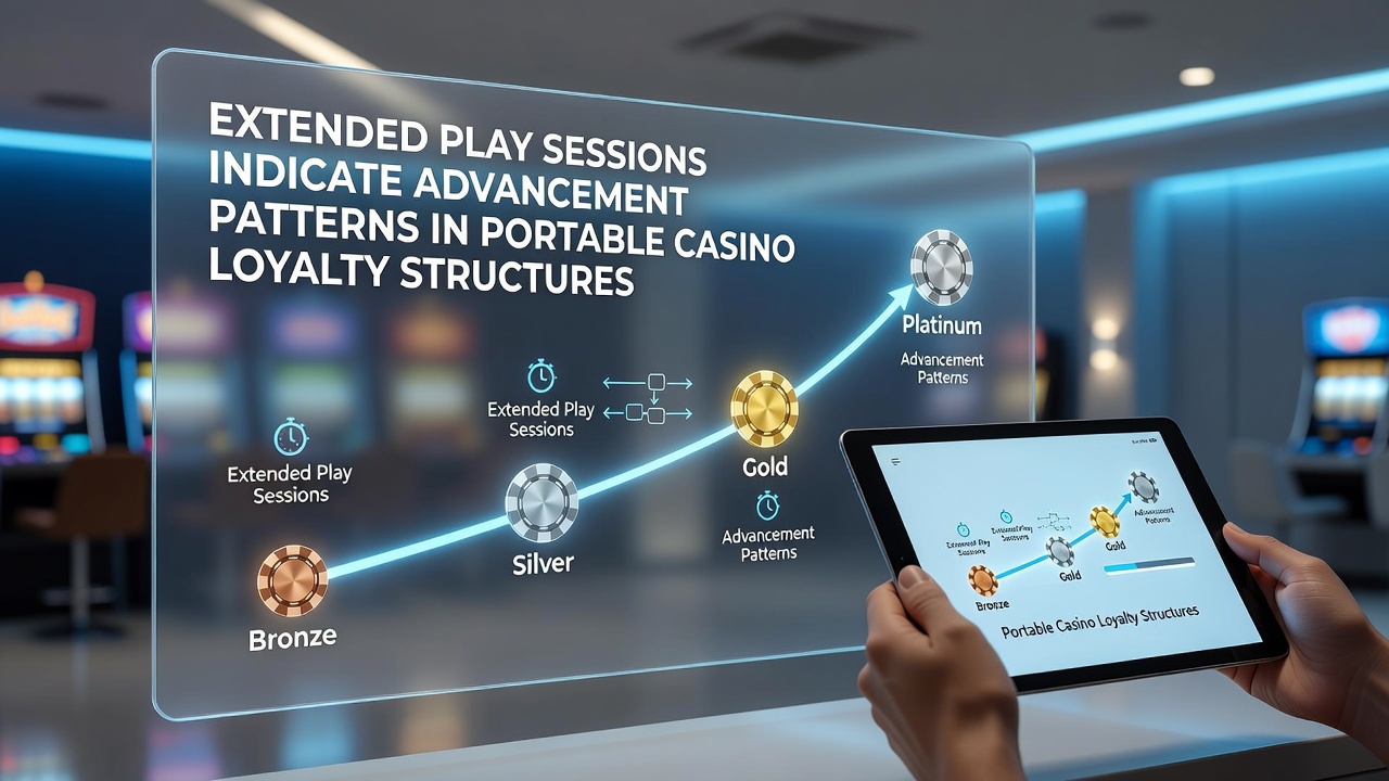 Mobile Casino-Spieler auf Smartphones mit Loyalty-Progression und erweiterten Sessions